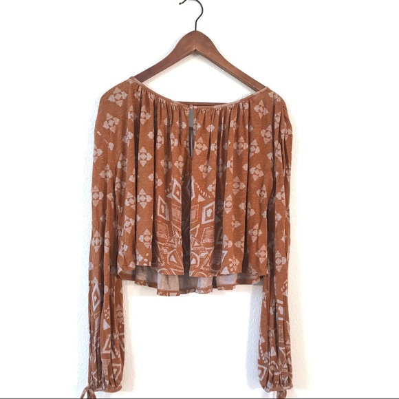 Free People Cropped Long Sleeve Top - Picture 6 of 7